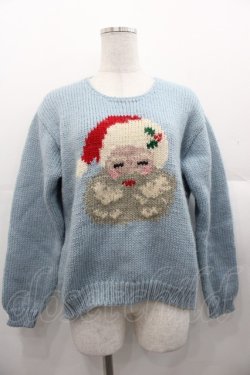 画像1: PINK HOUSE / さんたさんニットセーター  サックス I-25-11-07-035-LO-TO-SA-ZI