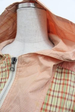 画像3: NATURE TRAIL / チェックパッチワークフードブルゾン  ピンク I-25-11-07-036-LO-TO-SA-ZI