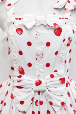 画像3: Angelic Pretty / Milky Berryジャンパースカート  白 I-25-11-12-027-AP-OP-SA-ZI