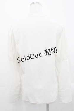 画像2: Kurumi Collaboration / KRデシンジゴスリブラウス LL アイボリー I-25-11-12-005-LO-BL-SA-ZI