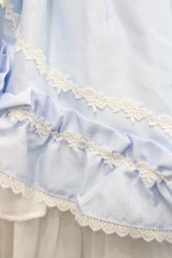 画像5: ALICE and the PIRATES / ギャザーシフォンジャンパースカート  サックスＸ白 I-25-11-12-033-PA-OP-SA-ZI