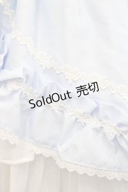 画像5: ALICE and the PIRATES / ギャザーシフォンジャンパースカート  サックスＸ白 I-25-11-12-033-PA-OP-SA-ZI