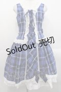 ALICE and the PIRATES / A/Pタータンチェック柄ジャンパースカート  青 I-25-11-12-034-PA-OP-SA-ZI