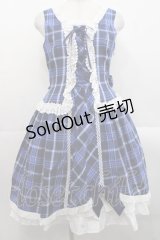 ALICE and the PIRATES / A/Pタータンチェック柄ジャンパースカート  青 I-25-11-12-034-PA-OP-SA-ZI