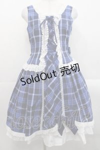 ALICE and the PIRATES / A/Pタータンチェック柄ジャンパースカート  青 I-25-11-12-034-PA-OP-SA-ZI