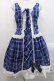 画像1: ALICE and the PIRATES / A/Pタータンチェック柄ジャンパースカート  青 I-25-11-12-034-PA-OP-SA-ZI (1)