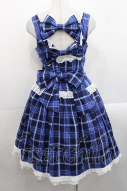 画像2: ALICE and the PIRATES / A/Pタータンチェック柄ジャンパースカート  青 I-25-11-12-034-PA-OP-SA-ZI