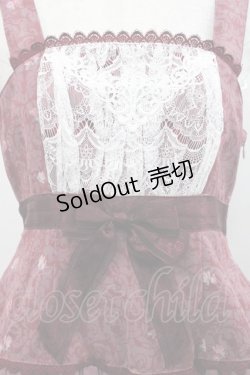 画像3: ALICE and the PIRATES / 薔薇の葬列〜宵闇に咲くアリア〜柄ジャンパースカートI  エンジ I-25-11-12-035-PA-OP-SA-ZI