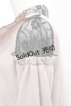 画像3: Lovely Tency / TT*リボンタイツキレースブラウス M 淡桃 I-25-11-12-006-LO-BL-SA-ZI