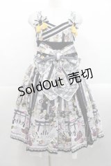 metamorphose / いろどり花てまり タックジャンパースカート  黒 I-25-11-12-038-ME-OP-SA-ZI