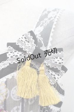 画像4: metamorphose / いろどり花てまり タックジャンパースカート  黒 I-25-11-12-038-ME-OP-SA-ZI