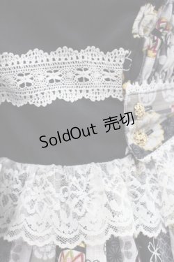 画像5: metamorphose / いろどり花てまり タックジャンパースカート  黒 I-25-11-12-038-ME-OP-SA-ZI