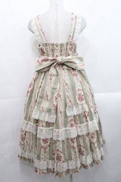 画像2: metamorphose / アンティークブーケミディアムジャンパースカート 1 グリーン I-25-11-12-039-ME-OP-SA-ZI