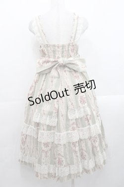 画像2: metamorphose / アンティークブーケミディアムジャンパースカート 1 グリーン I-25-11-12-039-ME-OP-SA-ZI