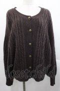 Maison de FLEUR Petite Robe canone / ニットカーディガン  ブラウン I-25-11-12-007-EL-TO-SA-ZI