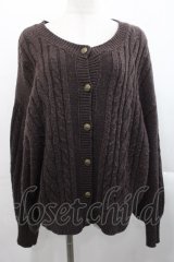 Maison de FLEUR Petite Robe canone / ニットカーディガン  ブラウン I-25-11-12-007-EL-TO-SA-ZI