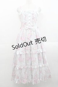 metamorphose / シャーロット ロングティアードジャンパースカート 1 サックス I-25-11-12-042-ME-OP-SA-ZI