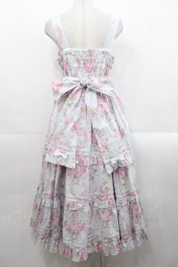 画像2: metamorphose / シャーロット ロングティアードジャンパースカート 1 サックス I-25-11-12-042-ME-OP-SA-ZI