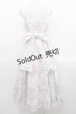 画像2: metamorphose / シャーロット ロングティアードジャンパースカート 1 サックス I-25-11-12-042-ME-OP-SA-ZI