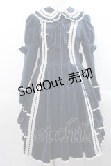 metamorphose / 別珍三段フリルワンピース  グリーン I-25-11-12-044-ME-OP-SA-ZI