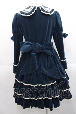 画像2: metamorphose / 別珍三段フリルワンピース  グリーン I-25-11-12-044-ME-OP-SA-ZI