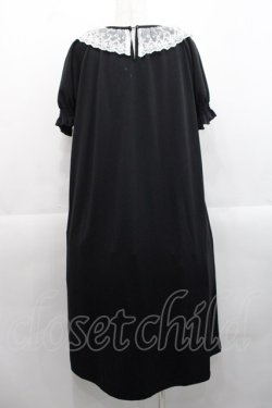 画像2: m petit by misako / AOKエリツキギャザーワンピース M 中黒 I-25-11-12-046-LO-OP-SA-ZI