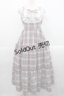 画像1: Lovely Tency / TT*ALS*リボンジャンパースカート L 中桃 I-25-11-12-051-LO-OP-SA-ZI