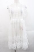 FCL / 星名桜子 hsチュールエプロンジャンスカ M 白 I-25-11-12-053-LO-OP-SA-ZI