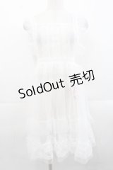 FCL / 星名桜子 hsチュールエプロンジャンスカ M 白 I-25-11-12-053-LO-OP-SA-ZI