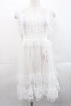 画像1: FCL / 星名桜子 hsチュールエプロンジャンスカ M 白 I-25-11-12-053-LO-OP-SA-ZI