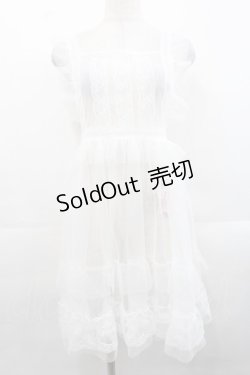 画像1: FCL / 星名桜子 hsチュールエプロンジャンスカ M 白 I-25-11-12-053-LO-OP-SA-ZI