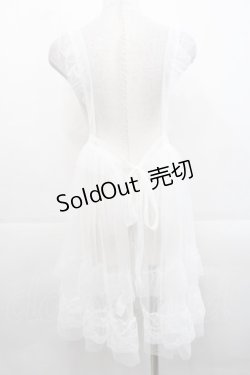 画像2: FCL / 星名桜子 hsチュールエプロンジャンスカ M 白 I-25-11-12-053-LO-OP-SA-ZI