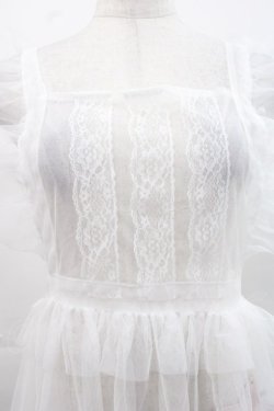 画像3: FCL / 星名桜子 hsチュールエプロンジャンスカ M 白 I-25-11-12-053-LO-OP-SA-ZI