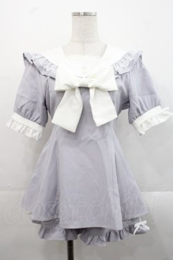 画像1: DearMyLove / セーラーレースリボンセットアップ M ラベンダー I-25-11-12-056-EL-JA-SA-ZI