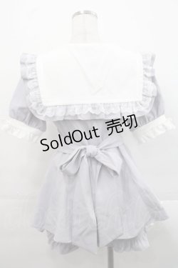 画像2: DearMyLove / セーラーレースリボンセットアップ M ラベンダー I-25-11-12-056-EL-JA-SA-ZI