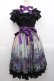 画像1: Triple fortune / ゴーストローズシャーリングワンピース  黒Ｘ紫 I-25-11-12-057-EL-OP-SA-ZI (1)