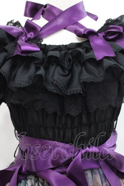 画像3: Triple fortune / ゴーストローズシャーリングワンピース  黒Ｘ紫 I-25-11-12-057-EL-OP-SA-ZI