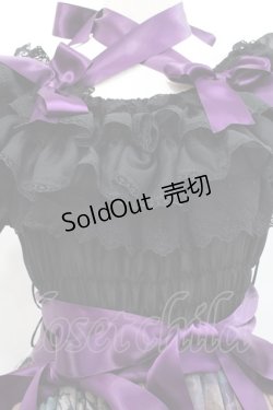 画像3: Triple fortune / ゴーストローズシャーリングワンピース  黒Ｘ紫 I-25-11-12-057-EL-OP-SA-ZI