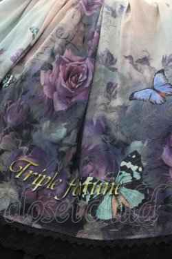 画像4: Triple fortune / ゴーストローズシャーリングワンピース  黒Ｘ紫 I-25-11-12-057-EL-OP-SA-ZI