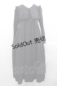 Sheglit / アネモネのフリルワンピース  黒 I-25-11-12-060-EL-OP-SA-ZI