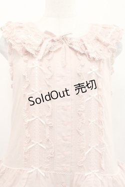 画像3: PINK HOUSE / ハートワッペンパッチワーク使いローンワンピース  ピンク I-25-11-12-063-LO-OP-SA-ZI