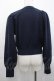画像2: Cherirulu Chocola / リボンボタンカーディガン L ネイビー I-25-11-12-008-LO-TO-SA-ZI (2)