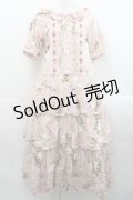 PINK HOUSE / 野いちごの森ティアードワンピース  ピンク I-25-11-12-064-LO-OP-SA-ZI