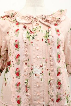 画像3: PINK HOUSE / 野いちごの森ティアードワンピース  ピンク I-25-11-12-064-LO-OP-SA-ZI