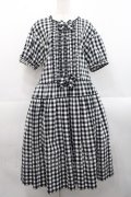 PINK HOUSE / チェックワッシャーワンピース  黒Ｘ白 I-25-11-12-065-LO-OP-SA-ZI
