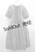 PINK HOUSE / チェックワッシャーワンピース  黒Ｘ白 I-25-11-12-065-LO-OP-SA-ZI