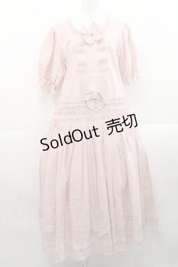 画像1: PINK HOUSE / ギンガムレースワンピース  ピンク I-25-11-12-066-LO-OP-SA-ZI