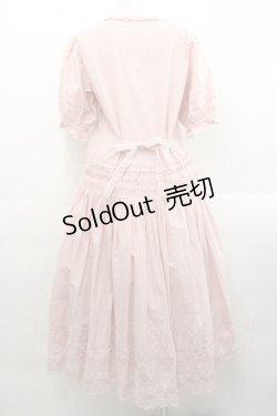 画像2: PINK HOUSE / ギンガムレースワンピース  ピンク I-25-11-12-066-LO-OP-SA-ZI