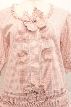 画像3: PINK HOUSE / ギンガムレースワンピース  ピンク I-25-11-12-066-LO-OP-SA-ZI