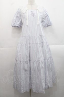 画像1: PINK HOUSE / オリジナルマルチストライプワンピース  ラベンダー×サックス I-25-11-12-067-LO-OP-SA-ZI